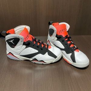 JORDAN AIR 7 RETRO GG WHITE BLACK HOT LAVA